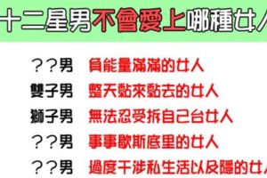 「別當愛情裡的剩女」！十二星座男「絕對不會」愛上這樣的女人！