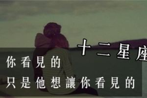 你眼中「看見」的十二星座ＶＳ你應該知道的「真實」的十二星座