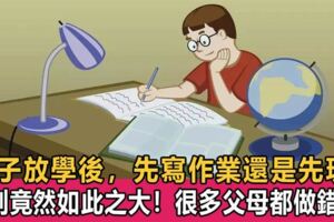 孩子放學後，先寫作業還是先玩？差別竟然這麼大，這個順序才正確，家長千萬別弄錯