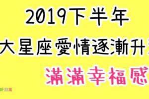 2019年「戀愛運勢」逐年上升，桃花運爆棚，幸福感滿滿的4大星座！