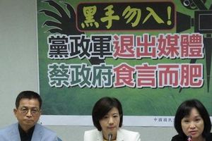 王育敏轟蔡政府黑手伸入媒體　吃相難看