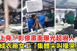 【視頻】鬼上身？成衣廠女工「集體尖叫嚎哭」畫面曝光超嚇人