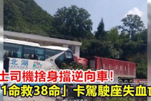 巴士司機捨身擋逆向車！「1命救38命」卡駕駛座失血亡