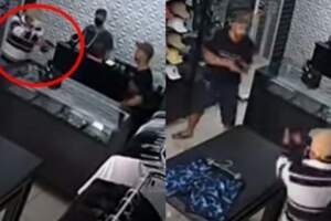 踢到鐵板!巴西三名搶匪持槍行搶服飾店下秒慘遭老闆開槍反擊全數滅團...
