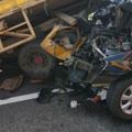 國道工程車停路肩遭撞　1死2傷