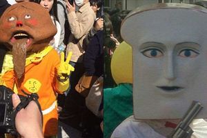 日本一年一度的Cosplay大會，竟出現恐怖版「麵包超人」，可愛的童年回憶一夕之間全部都毀滅…