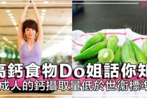 女生需補鈣！原來9成人的鈣攝取量低於世衛標準！除了多飲牛奶，7種高鈣食物