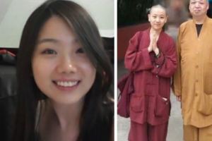 小燕子的妹妹「小鴿子」被曝已剃頭出家，清純秀麗惹人愛憐！