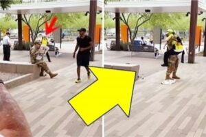 阿兵哥兒子放假，街上裝成看報紙路人，想送媽媽一個驚喜！路過的媽媽一眼認出兒子！她的反應看哭了！