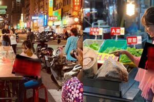 六合夜市！混血女星逛街穿透明薄紗，網看傻。