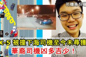 【轎車被撞下海】20歲華裔CX-5司機凶多吉少！與友人慶生歸途被撞下海！21歲印裔VIOS司機只受輕傷！