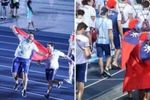 台灣選手閉幕「不能帶國旗」進場，外國選手「超暖心舉動」觀眾爆哭......