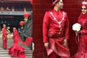 馬來新人顛覆傳統　民都魯福德祠拍婚紗照，族群都能團結一致,和平，不分宗教