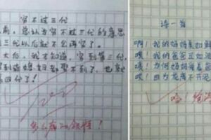 國小生「天馬行空作文卻拿滿分」爆紅網路，國文老師都自嘆不如，爸爸看了直冒汗！