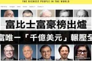 2019富比士富豪榜出爐！郭台銘排第257　全球首富竟是他！唯一「千億美元」輾壓全場！
