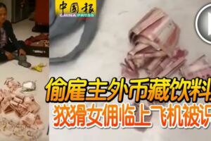 偷僱主外幣藏飲料盒狡猾女傭臨上飛機被識破