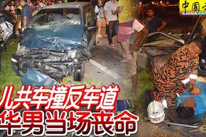 與兒共車撞反車道華男當場喪命