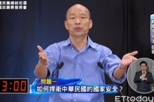 韓國瑜警告獨立就是戰爭：請大家支持台灣優先  