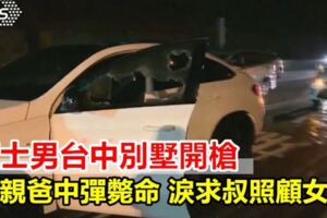 賓士男台中別墅開槍警匪駁火太陽穴中彈斃命