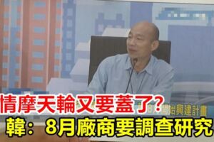 愛情摩天輪又要蓋了？韓：8月廠商要調查研究