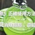 「蘆薈膠」的正確使用方法大全！不只消除痘痘，還能......這些年我竟錯過了這麼多！