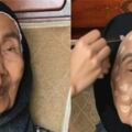 孫女為70歲阿嬤化妝，完成後竟比媽媽還要年輕漂亮，可把她樂壞了！