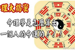 命理大揭密：命理學是怎麼算出一個人的命運的！！！