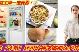 「冰箱」超威使用方法！發黃衣服放「冰箱」更亮白？！十大小撇步必收藏！（家庭主婦一定要看！）