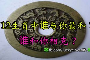 12生肖中誰與你最和？誰和你相剋？