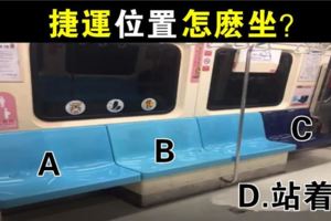 心理測試：搭捷運你要坐哪？測你多沒安全感！