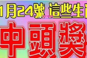 11月24號開始，財運大開，買彩票有望中頭獎的生肖