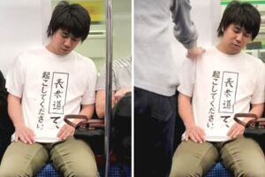 日本「請叫我下車」T恤　留白處填站名就可以睡好睡滿了