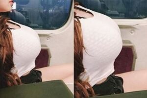 少女坐高鐵沒人要坐她旁邊，擋住窗戶了啦！