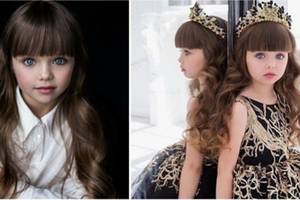全世界最美小孩！6歲「俄羅斯兒童界超模」藍色大眼睛美翻　一看到「美人胚媽媽」網看呆：基因太強