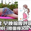 躺著做早晚縮腹呼吸法10日腰圍瘦3cm不是夢