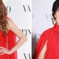 43歲佘詩曼同框52歲溫碧霞，同穿紅裙比美，卻靠發型贏了？