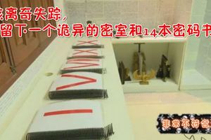 男孩離奇失蹤，留下一個詭異的密室和14本密碼書….