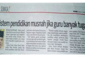 SistemPendidikanMusnahJikaGuruBanyakTugas