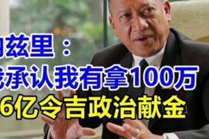 26億令吉政治獻金，納茲裡：我承認我有拿100萬,最大獲益者其實是時任副首相丹斯裡慕尤丁及時任鄉村及區域發展部長沙菲益。