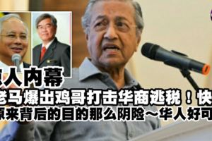最新頭條【老馬爆出雞哥打擊華商逃稅】快看...原來背後的目的那麼陰險？華人好可憐？