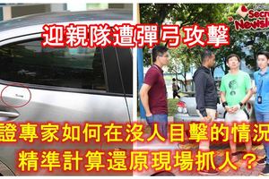 迎親隊遭彈弓攻擊，法證專家如何在沒人目擊的情況下精準計算還原現場抓人？