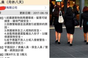 人力銀行某公司超狂徵才「美編身兼保全」！徹底見證台灣慣老闆多猛網友：這搞錯了吧XD