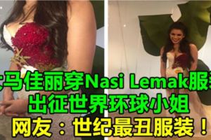 大馬佳麗穿NasiLemak服裝出征世界環球小姐網友：世紀最丑服裝！