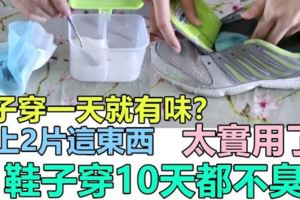 鞋子穿一天就有味？放上2片這東西，鞋子穿10天都不臭，太實用了