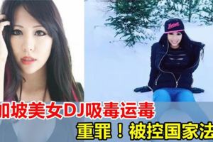 新加坡美女DJ兼名模運毒吸毒被抓，或判監禁20年！