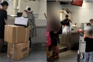 台女嗆日本地勤：「白X，我在行政院上班」，其他人上前阻止「行為更加脫序」真丟台灣人的臉！