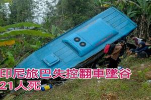 旅巴失控翻車墜谷21人死