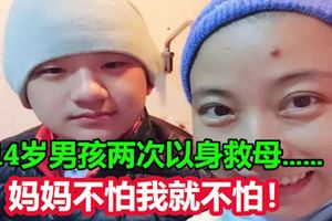 "媽媽不怕我就不怕！"14歲上海男孩兩次以身救母……