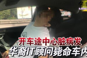 開車途中心髒病發華裔IT顧問斃命車內