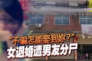 「不騙怎能娶到妳？」女退婚遭男友分屍